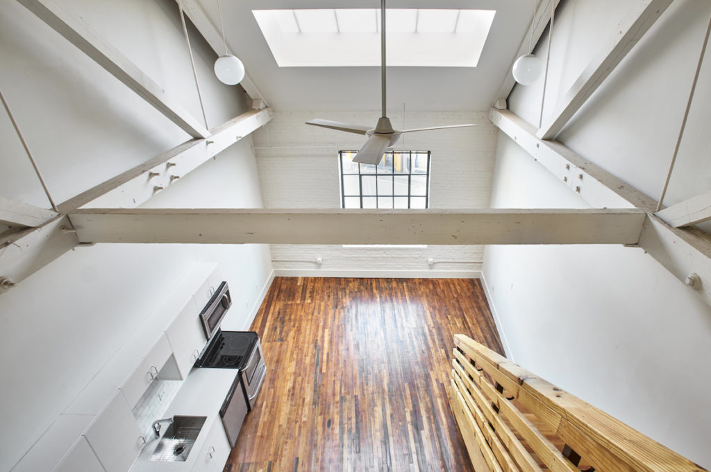 Studio Apartment in Downtown Knoxville features preservation of original architecture